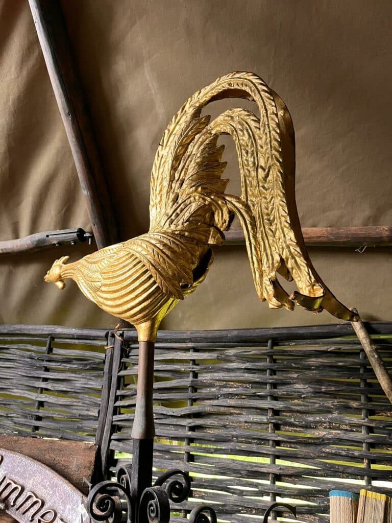 The weather vane made for Edwardian Farm BBC